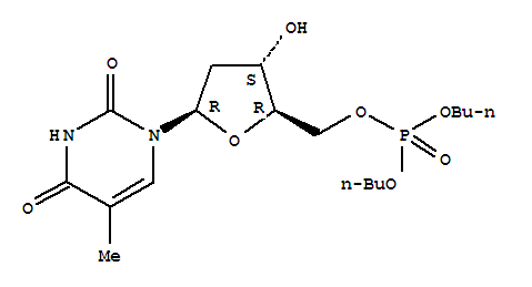 Molecular Structure of 130752-96-4 (5'-Thymidylic acid,dibutyl ester (9CI))