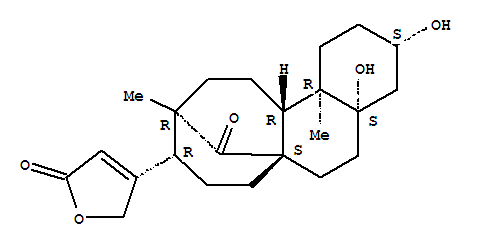 Molecular Structure of 130774-24-2 (2(5H)-Furanone,4-[(3S,4aS,6aS,9R,10R,12aR,12bR)-tetradecahydro-3,4a-dihydroxy-10,12b-dimethyl-13-oxo-1H-6a,10-methanocycloocta[a]naphthalen-9-yl]-)