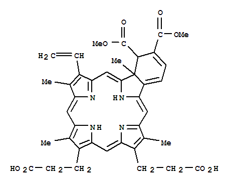 23H,25H-Benzo[b]porphine-9,13-dipropanoicacid,19-ethenyl-1,22a-dihydro-1,2-bis(methoxycarbonyl)-8,14,18,22a-tetramethyl-(9CI)