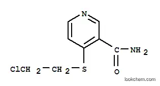 Molecular Structure of 13096-17-8 (4-(2-Chloroethylthio)nicotinamide)