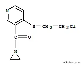 Molecular Structure of 13096-21-4 (3-(1-Aziridinylcarbonyl)-4-(2-chloroethylthio)pyridine)