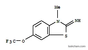 Molecular Structure of 130997-59-0 ((2Z)-3-methyl-6-(trifluoromethoxy)-1,3-benzothiazol-2(3H)-imine)