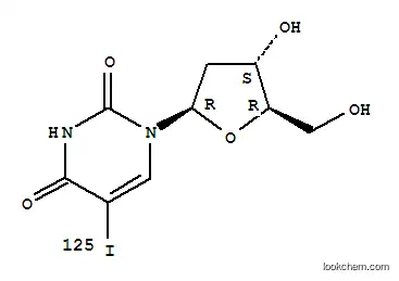 Molecular Structure of 13104-59-1 (Uridine,2'-deoxy-5-(iodo-125I)-)
