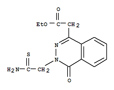 1-Phthalazineaceticacid, 3-(2-amino-2-thioxoethyl)-3,4-dihydro-4-oxo-, ethyl ester