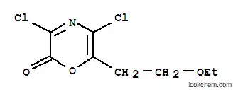 Molecular Structure of 131882-07-0 (2H-1,4-Oxazin-2-one,  3,5-dichloro-6-(2-ethoxyethyl)-)