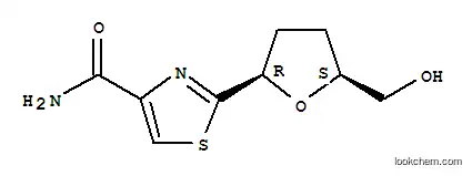 Molecular Structure of 131922-31-1 (2-[(2R,5S)-5-(hydroxymethyl)tetrahydrofuran-2-yl]-1,3-thiazole-4-carboxamide)