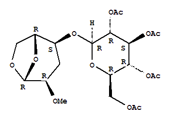 1,6-ANHYDRO-3-DEOXY-2-O-METHYL-4-O-(2,3,4,6-TETRA-O-ACETYL-SS-D-GLUCOPYRANOSYL)-SS-D-RIBO-HEXOPYRANOSECAS