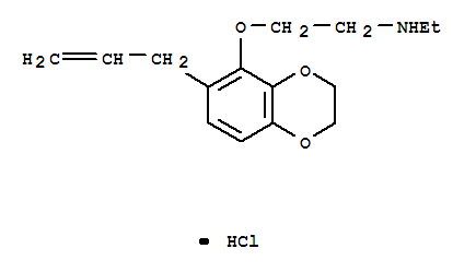 ethyl-[2-[(7-prop-2-enyl-2,3-dihydro-1,4-benzodioxin-8-yl)oxy]ethyl]azanium chloride