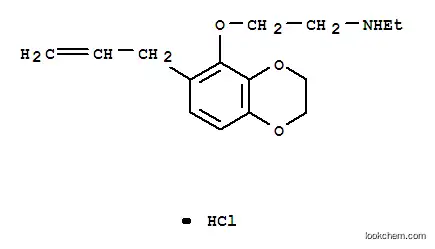 Molecular Structure of 13203-20-8 (N-ethyl-2-{[6-(prop-2-en-1-yl)-2,3-dihydro-1,4-benzodioxin-5-yl]oxy}ethanaminium chloride)