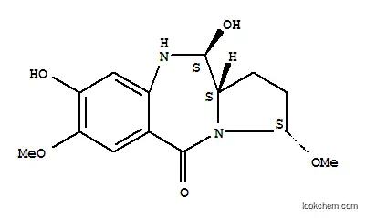 Molecular Structure of 132035-29-1 ((3S,11S,11aS)-8,11-dihydroxy-3,7-dimethoxy-1,2,3,10,11,11a-hexahydro-5H-pyrrolo[2,1-c][1,4]benzodiazepin-5-one)