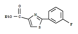 4-Thiazolecarboxylicacid, 2-(3-fluorophenyl)-, ethyl ester                                                                                                                                              (132089-37-3)