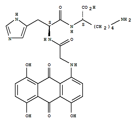 4-(GLYCYL-HISTIDYL-LYSINE)-1,5,8-TRIHYDROXYANTHRAQUINONE