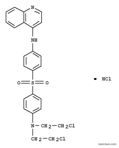 Molecular Structure of 133041-59-5 (N-[4-[4-[bis(2-chloroethyl)amino]phenyl]sulfonylphenyl]quinolin-4-amin e hydrochloride)