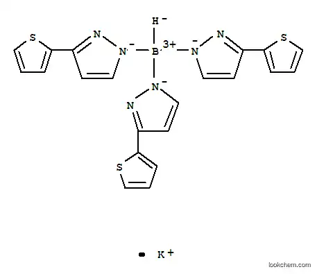 Molecular Structure of 134030-70-9 (HYDROTRIS(3-(2-THIENYL)PYRAZOL-1-YL)BORATE POTASSIUM SALT)