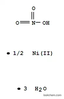 Molecular Structure of 13478-00-7 (Nickel(II) nitrate hexahydrate)