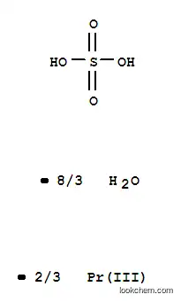 Molecular Structure of 13510-41-3 (PRASEODYMIUM SULFATE)