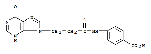 Benzoic acid,4-[[3-(1,6-dihydro-6-oxo-9H-purin-9-yl)-1-oxopropyl]amino]-