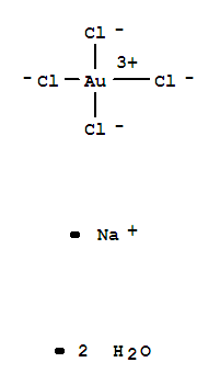 Aurate(1-),tetrachloro-, sodium, dihydrate, (SP-4-1)- (9CI)