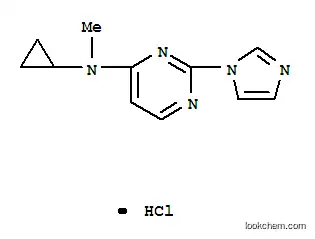4-Pyrimidinamine, N-cyclopropyl-2-(1H-imidazol-1-yl)-N-methyl-, monohydrochloride