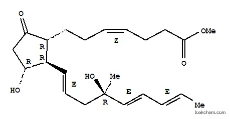 4-Heptenoic acid,7-[(1R,2R,3R)-3-hydroxy-2-[(1E,4R,5E,7E)-4-hydroxy-4-methyl-1,5,7-nonatrienyl]-5-oxocyclopentyl]-,methyl ester, (4Z)-rel- (9CI)