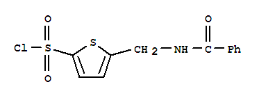 2-(Benzoylaminomethyl)thiophene-5-sulfonylchloride