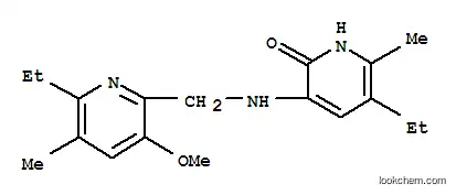 Molecular Structure of 139548-46-2 (5-ethyl-3-{[(6-ethyl-3-methoxy-5-methylpyridin-2-yl)methyl]amino}-6-methylpyridin-2(1H)-one)