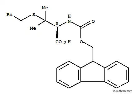 Molecular Structure of 139551-73-8 (FMOC-D-PEN(BZL)-OH)