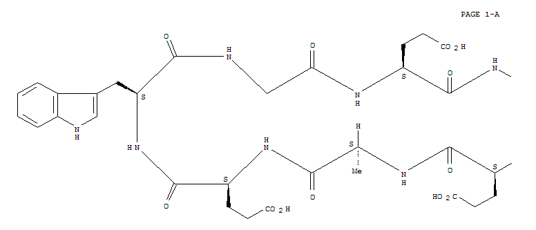 Molecular Structure of 139626-31-6 (Cyclo(L-alanyl-L-a-glutamyl-L-tryptophylglycyl-L-a-glutamyl-L-valyl-L-prolyl-L-a-glutamyl) (9CI))