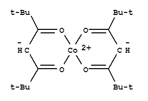 Cobalt,bis(2,2,6,6-tetramethyl-3,5-heptanedionato-kO3,kO5)-, (T-4)- cas  13986-53-3