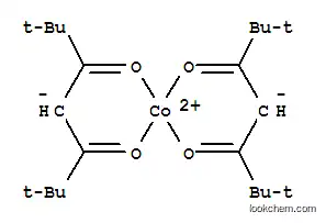Molecular Structure of 13986-53-3 (BIS(2,2,6,6-TETRAMETHYL-3,5-HEPTANEDIONATO)COBALT(II))