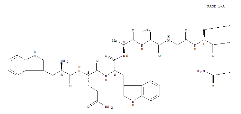 Molecular Structure of 140163-55-9 (L-Phenylalaninamide,D-tryptophyl-L-glutaminyl-L-tryptophyl-L-alanyl-L-valylglycyl-L-histidyl-L-leucyl-y(CH2-NH)- (9CI))