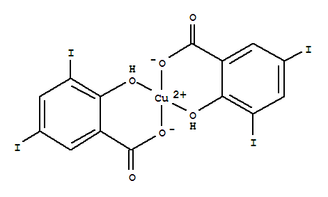 Copper,bis(2-hydroxy-3,5-diiodobenzoato-O1,O2)- (9CI) cas  14040-04-1