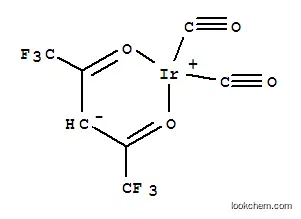 Molecular Structure of 14049-69-5 (Iridium,dicarbonyl(1,1,1,5,5,5-hexafluoro-2,4-pentanedionato-O,O')-, (SP-4-2)- (9CI))