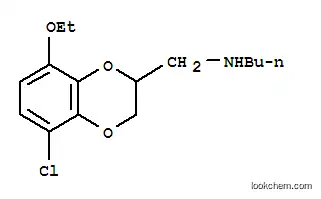 Molecular Structure of 14057-61-5 (1,4-Benzodioxin-2-methanamine,N-butyl-5-chloro-8-ethoxy-2,3-dihydro-)