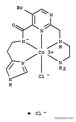 Molecular Structure of 140661-29-6 (cobalt(3+) chloride 2-{[(2-aminoethyl)amino]methyl}-5-bromo-N-[2-(1H-imidazol-5-yl)ethyl]pyrimidine-4-carboximidate - ethanol (1:2:1:1))