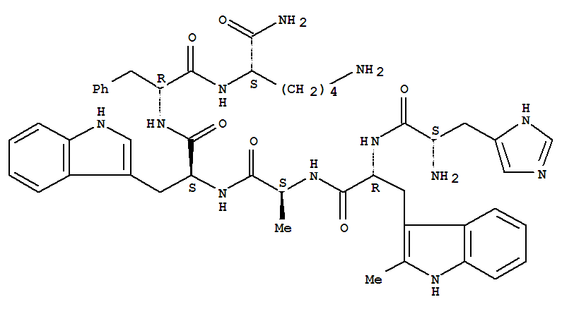 L-Lysinamide,L-histidyl-2-methyl-D-tryptophyl-L-alanyl-L-tryptophyl-D-phenylalanyl-
