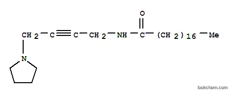 Molecular Structure of 14074-91-0 (N-[4-(pyrrolidin-1-yl)but-2-yn-1-yl]octadecanamide)
