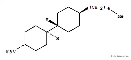 Molecular Structure of 140911-33-7 (4-trans-Pentyl-4′-trans-trifluormethyl-1,1′-bicycolhexyl)