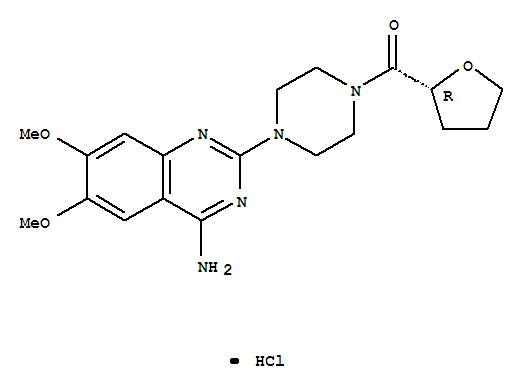 Methanone,[4-(4-amino-6,7-dimethoxy-2-quinazolinyl)-1-piperazinyl][(2R)-tetrahydro-2-furanyl]-,hydrochloride (1:1)