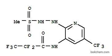 Methanesulfonic acid, 2-(3-((2,2,3,3,3-pentafluoro-1-oxopropyl)amino)-5-(trifluoromethyl)-2-pyridinyl)hydrazide