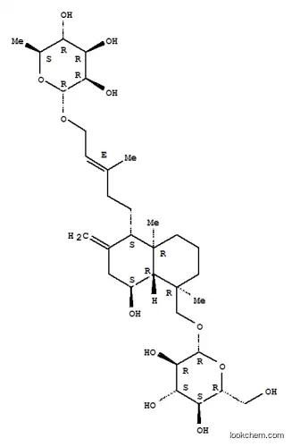 b-D-Glucopyranoside,[(1R,4aR,5S,8S,8aR)-5-[(3E)-5-[(6-deoxy-a-L-mannopyranosyl)oxy]-3-methyl-3-penten-1-yl]decahydro-8-hydroxy-1,4a-dimethyl-6-methylene-1-naphthalenyl]methyl