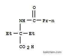 Molecular Structure of 141745-60-0 (Butanoic  acid,  2-ethyl-2-[(1-oxobutyl)amino]-)