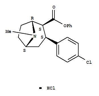 8-Azabicyclo[3.2.1]octane-2-carboxylicacid,3-(4-chlorophenyl)-8-methyl-,phenylester,hydrochloride(1:1),(1R,2S,3S,5S)-