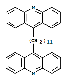 Molecular Structure of 141946-30-7 (Acridine,9,9'-(1,11-undecanediyl)bis-)