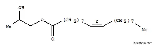 Molecular Structure of 142-76-7 (9-Octadecenoic acid(9Z)-, 2-hydroxypropyl ester)