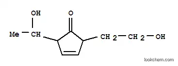3-Cyclopenten-1-one, 2-(1-hydroxyethyl)-5-(2-hydroxyethyl)- (9CI)