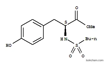 Molecular Structure of 142374-01-4 (METHYL N-BUTYLSULFONYL-L-P-HYDROXYPHENYLALANINE)