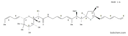 Molecular Structure of 142435-72-1 ((2E,4E,6E)-7-{(2R,3R,5R)-3-hydroxy-5-[(1S,2S,3E,5E)-2-methoxy-1,3-dimethyl-7-{[(2S)-2-{(2R,3R,4R,6S)-2,3,4-trihydroxy-5,5-dimethyl-6-[(1E,3Z)-penta-1,3-dien-1-yl]tetrahydro-2H-pyran-2-yl}butanoyl]amino}hepta-3,5-dien-1-yl]tetrahydrofuran-2-yl}hepta-2,4,6-)