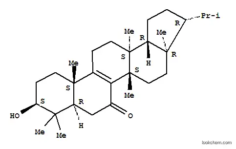 Molecular Structure of 142449-67-0 (A'-Neo-26,28-dinorgammacer-8-en-7-one,3-hydroxy-13,17-dimethyl-, (3b,13a,14b,17a,18b)-)