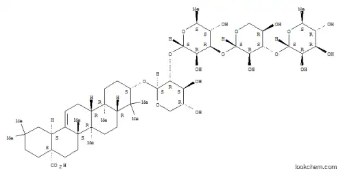 Olean-12-en-28-oicacid, 3-[(O-6-deoxy-a-L-mannopyranosyl-(1®3)-O-b-D-xylopyranosyl-(1®3)-O-6-deoxy-a-L-mannopyranosyl-(1®2)-b-D-xylopyranosyl)oxy]-, (3b)- (9CI)